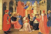 Fra Angelico The Hl. Petrus preaches oil painting on canvas
